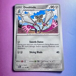 doublade - 133/182 (common) — pokemon: paradox rift